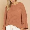 POL Drifter Ribbed Soft Sweater - Topaz TOPS
