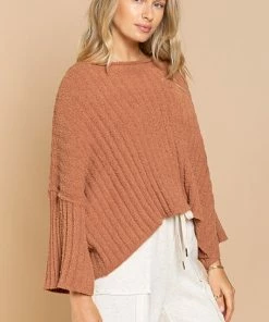 POL Drifter Ribbed Soft Sweater - Topaz TOPS