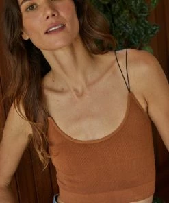 BT Double Strap Seamless Brami - Camel