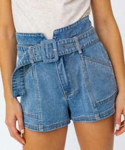 LE LIS Cammie Belted Paperbag Shorts BOTTOMS 20 LE LIS Cammie Belted Paperbag Shorts BOTTOMS