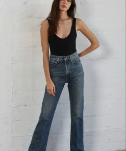 BT Happy Together Ribbed Seamless Bodysuit - Black TOPS