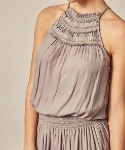 MUSTARD SEED Vernanda Smocked Halter Dress DRESSES