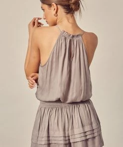 MUSTARD SEED Vernanda Smocked Halter Dress DRESSES