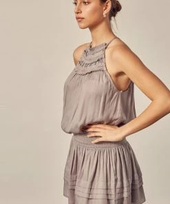 MUSTARD SEED Vernanda Smocked Halter Dress DRESSES