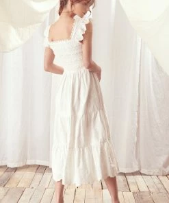 STORIA Everly Smocked Lace Tiered Maxi Dress 17 STORIA Everly Smocked Lace Tiered Maxi Dress