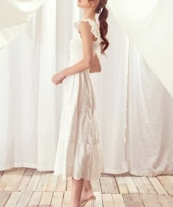 STORIA Everly Smocked Lace Tiered Maxi Dress 21 STORIA Everly Smocked Lace Tiered Maxi Dress