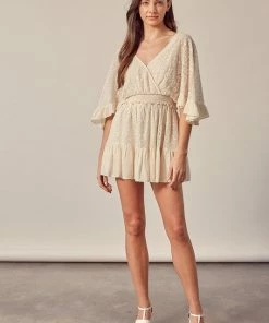 MUSTARD SEED Waylen Cotton Blend Crochet Dress DRESSES