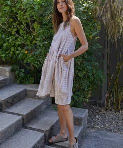 BT Amber Striped Babydoll Dress DRESSES