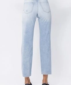 SNEAKPEEK Bailey High Rise Distressed Denim Jeans