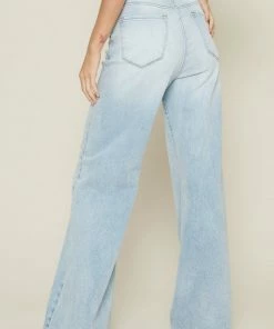 VIBRANT MIU BOTTOMS Jamila High Rise 90's Flare Denim
