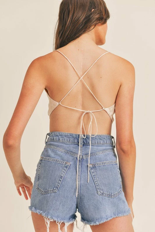 MABLE Joelle Leopard Satin Crop Top- Cream 10 MABLE Joelle Leopard Satin Crop Top- Cream