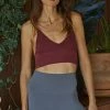 BT Step Up Washed Bralette - Washed Wine SEAMLESS BASICS