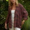 BT Thomas Plaid Button Down Top