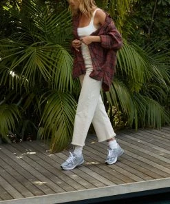 BT Thomas Plaid Button Down Top