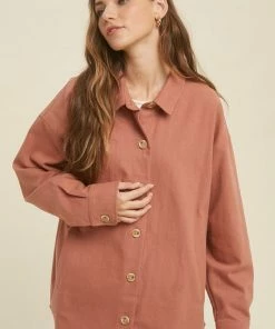 WL Avette Cotton Pocketed Button Down Shacket 12 WL Avette Cotton Pocketed Button Down Shacket