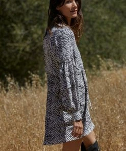 BT BUMP FRIENDLY Montoya Ruffled Babydoll Dress - Charcoal