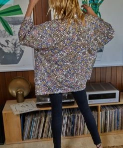 BT KIMONOS + DUSTERS Major Sequin Open Front Duster