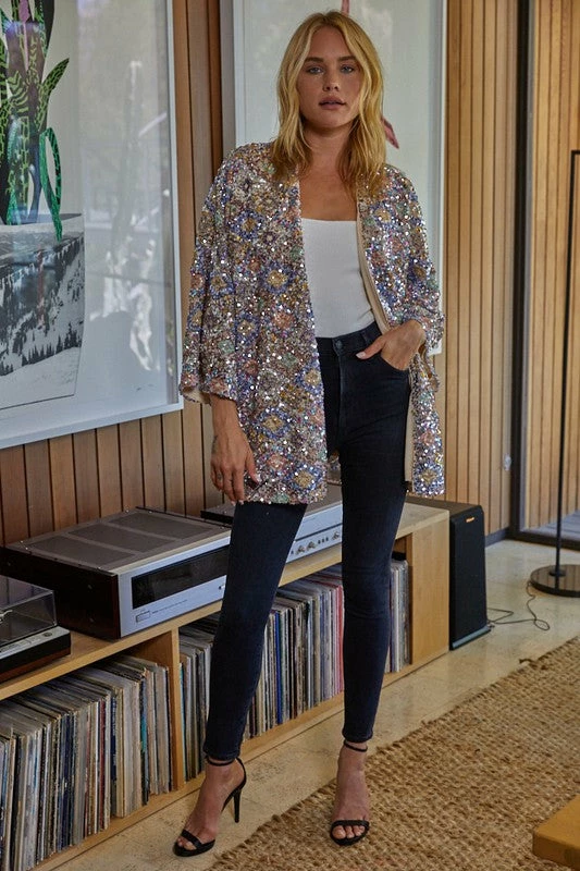 BT KIMONOS + DUSTERS Major Sequin Open Front Duster 3 BT KIMONOS + DUSTERS Major Sequin Open Front Duster