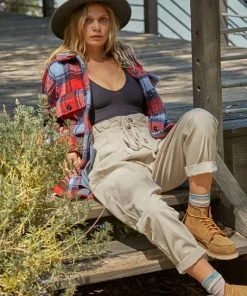 BT OUTERWEAR Bridgeview Pocketed Plaid Jacket - Red 10 BT OUTERWEAR Bridgeview Pocketed Plaid Jacket - Red