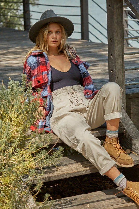 BT OUTERWEAR Bridgeview Pocketed Plaid Jacket - Red 6 BT OUTERWEAR Bridgeview Pocketed Plaid Jacket - Red