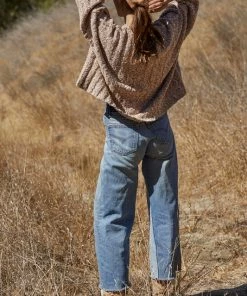 BT Becky Yarn Oversized Sweater - Camel TOPS