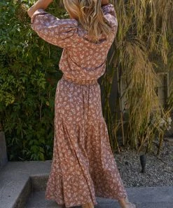 BT Rosemeade Billowed Sleeve Crop Top