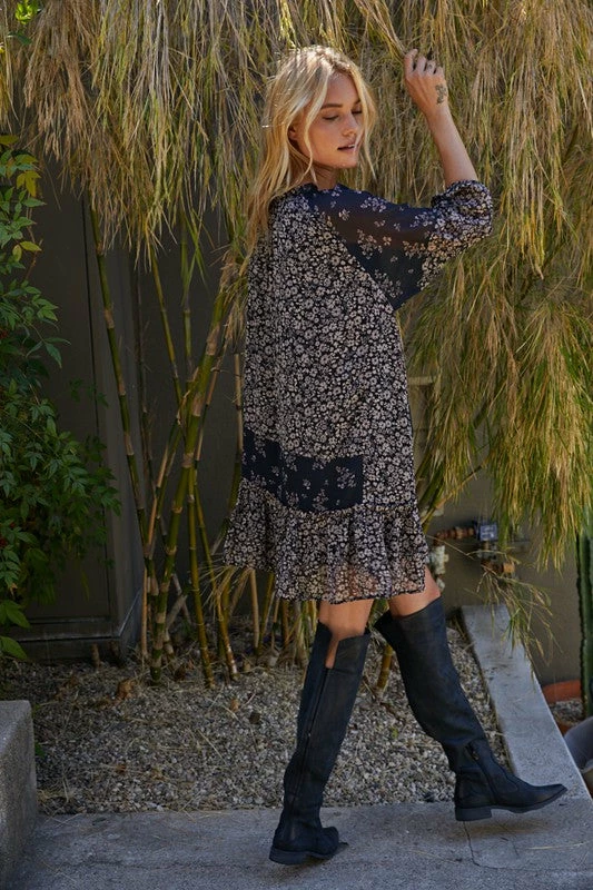 BT Frolic Floral Contrast Dress BUMP FRIENDLY 9 BT Frolic Floral Contrast Dress BUMP FRIENDLY