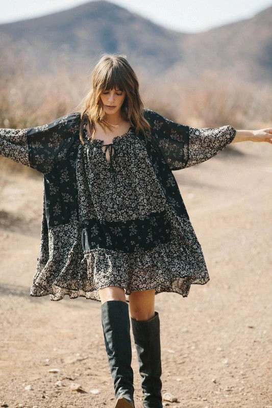 BT Frolic Floral Contrast Dress BUMP FRIENDLY 7 BT Frolic Floral Contrast Dress BUMP FRIENDLY