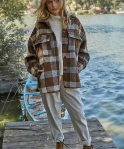 BT Give Thanks Plaid Button Down Jacket OUTERWEAR 17 BT Give Thanks Plaid Button Down Jacket OUTERWEAR