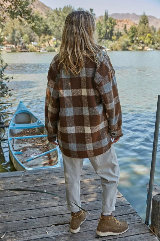 BT Give Thanks Plaid Button Down Jacket OUTERWEAR 11 BT Give Thanks Plaid Button Down Jacket OUTERWEAR