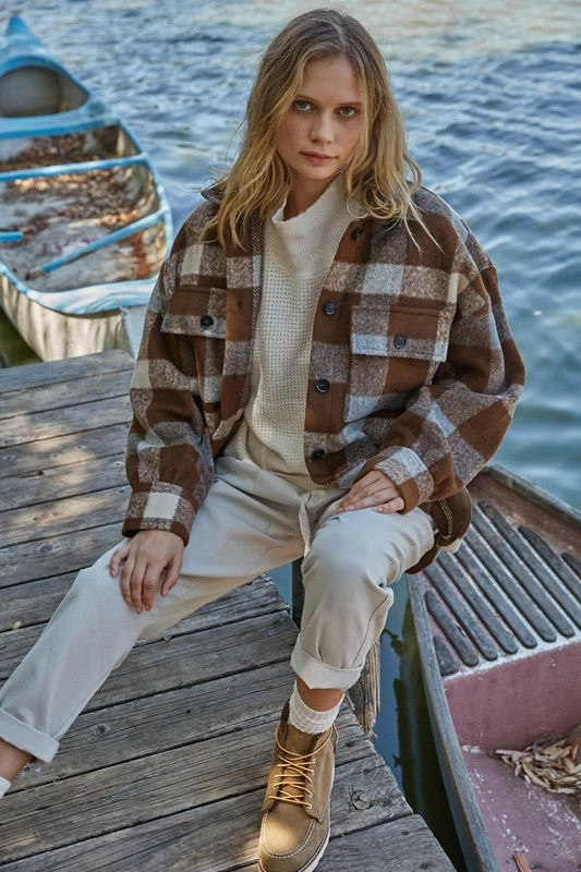 BT Give Thanks Plaid Button Down Jacket OUTERWEAR 8 BT Give Thanks Plaid Button Down Jacket OUTERWEAR