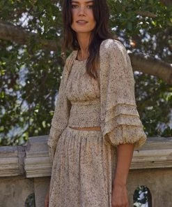 BT Queensland Smocked Ruffle Crop Top BEST SELLERS