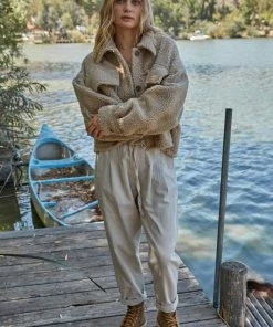 BT Rockford Pocketed Sherpa Jacket - Mocha 12 BT Rockford Pocketed Sherpa Jacket - Mocha