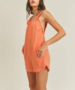 WL ROMPERS + JUMPSUITS Lisa Pocketed Cotton Relaxed Romper 15 WL ROMPERS + JUMPSUITS Lisa Pocketed Cotton Relaxed Romper