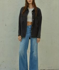 BT BEST SELLERS Bowery Denim Shacket - BlacK