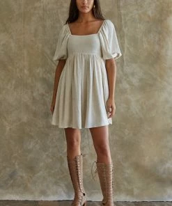 BT Wilker Linen Puffy Sleeve Babydoll Dress RESTOCKED 18 BT Wilker Linen Puffy Sleeve Babydoll Dress RESTOCKED