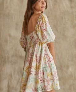 BT Paradiso Puff Sleeve Babydoll Dress