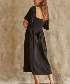 BT Chantel Linen Smocked Pocketed Midi Dress BUMP FRIENDLY 17 BT Chantel Linen Smocked Pocketed Midi Dress BUMP FRIENDLY
