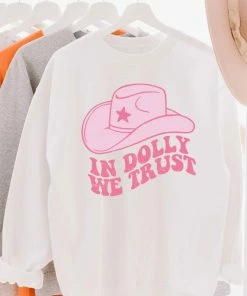 WKNDER In Dolly We Trust Sweatshirt - White