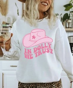 WKNDER In Dolly We Trust Sweatshirt - White