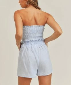 MABLE Taylor Linen Tie Front Bandeau Top MATCHING SETS 21 MABLE Taylor Linen Tie Front Bandeau Top MATCHING SETS