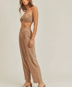 MABLE Veronica Linen Blend Set - Coffee MATCHING SETS 26 MABLE Veronica Linen Blend Set - Coffee MATCHING SETS