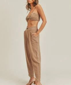 MABLE Veronica Linen Blend Set - Coffee MATCHING SETS 28 MABLE Veronica Linen Blend Set - Coffee MATCHING SETS