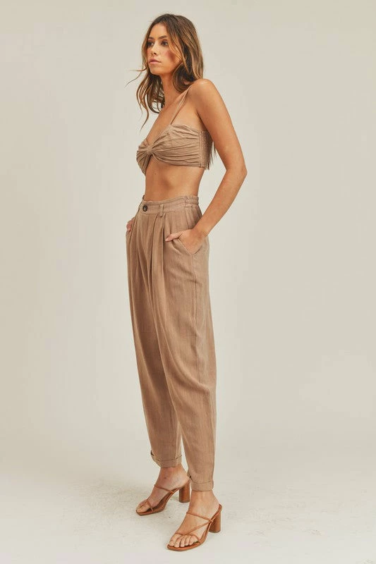 MABLE Veronica Linen Blend Set - Coffee MATCHING SETS 15 MABLE Veronica Linen Blend Set - Coffee MATCHING SETS