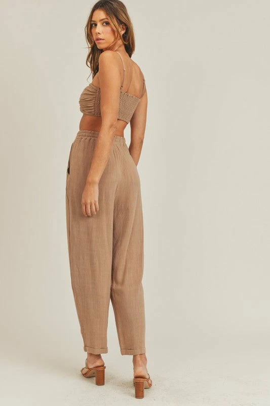 MABLE Veronica Linen Blend Set - Coffee MATCHING SETS 16 MABLE Veronica Linen Blend Set - Coffee MATCHING SETS