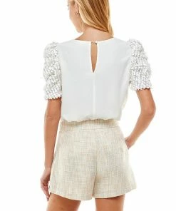 TCEC From A Dream Sequin Puff Sleeve Top