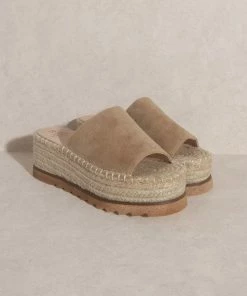 KKE ORIGINALS Shilo Platform Espadrille Sandal - Almond BEST SELLERS