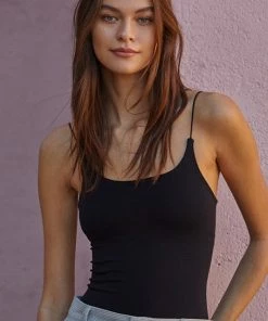 BT Close Call Seamless Cami Bodysuit - Black