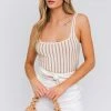 LE LIS TOPS Chord Two Tone Knit Bodysuit 1 LE LIS TOPS Chord Two Tone Knit Bodysuit