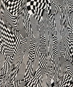 STORIA MATCHING SETS Swirled Checkered Collared Crop Top